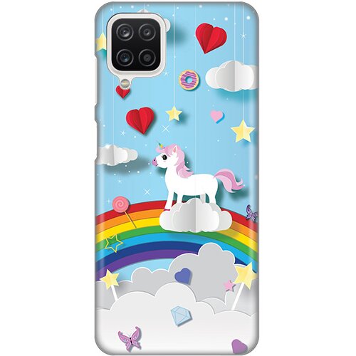  Silikonska maska za samsung A125F galaxy A12 unicorn print svetlo plava Cene