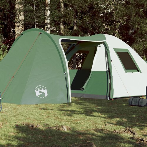 vidaXL Šator za kampiranje za 6 osoba zeleni 466x342x200 cm taft 185T Cijene