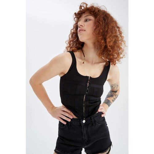 Defacto Coool Fitted Agraf and Corset Detailed Camisole Crop Athlete Slike