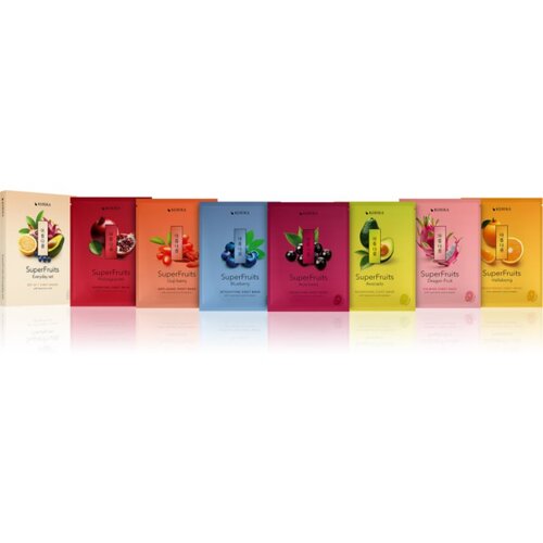 KORIKA SuperFruits Everyday Set of 7 Face Sheet Masks set mask za obraz 7x25 g Cene