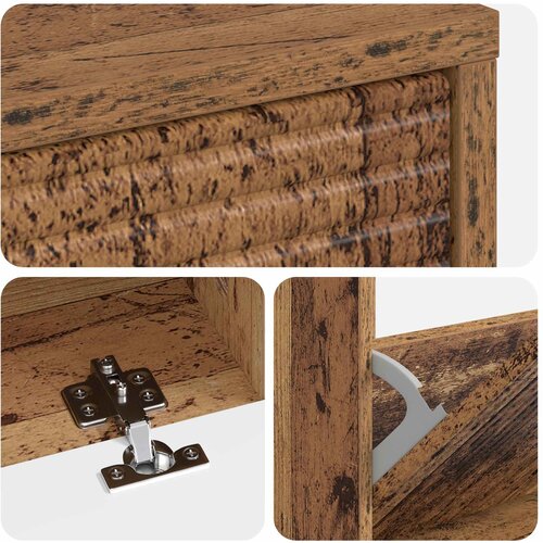  Ormar za cipele HAARLEM 78 x 24 x 103 cm Konstruirano drvo Slike