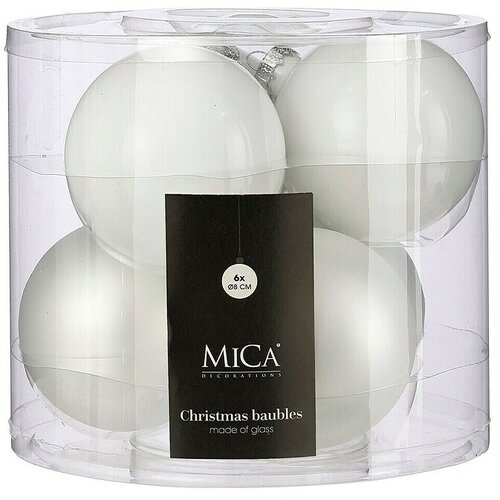Mica Decorations Božićne kuglice (Staklo, Promjer: 8 cm, 6 Kom.) Cijene