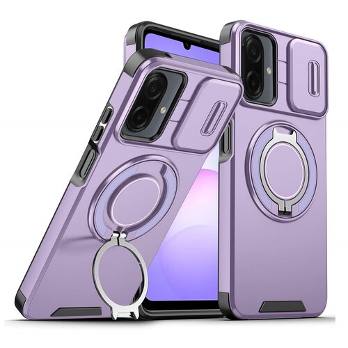  Maska za Samsung Galaxy A07 CamShield Ring stand ljubičasta Cene