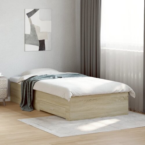 Furnova Posteljni okvir s predali sonoma hrast 75x190 cm inženirski les, (21937241) Slike