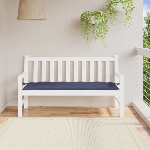 vidaXL Blazina za vrtno klop mornarsko modra 150x50x7cm oxford tkanina Cene