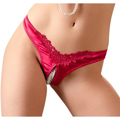 Cottelli G-string with Pearls 2321653 Red L