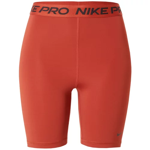 Nike Športne hlače 'Pro 365' temno oranžna / črna
