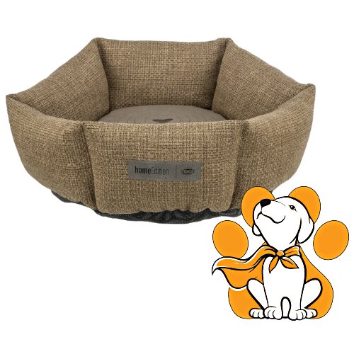 Trixie bed viviana 50cm, elegantan braon krevet za mačke i pse Slike