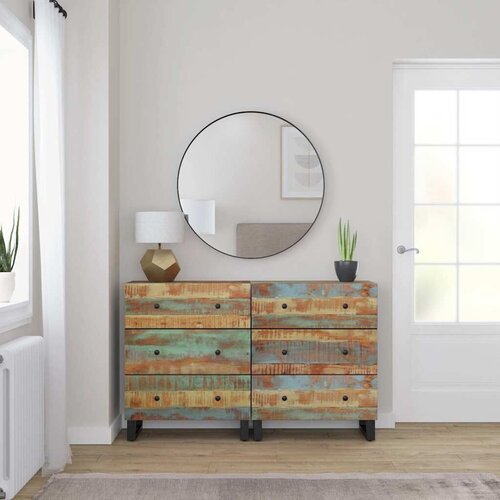  Komode 2 kom 60 x 33 x 75 cm od masivnog obnovljenog drva - 2 masivno obnovljeno drvo Cijene