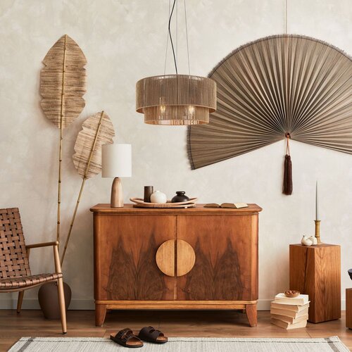 Toolight Viseća Lampa APP1837-1CP NATURE BLACK Slike