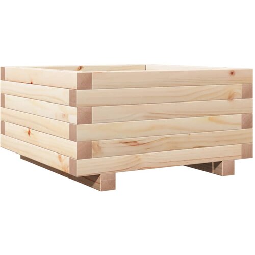 VidaXL Vrtno cvetlično korito 50x50x26,5 cm trdna borovina, (21255584) Slike