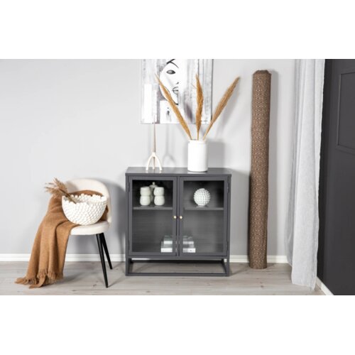 Venture Home vitrina Bakal 85 × 40 × 85 cm, svijetlosiva Cene