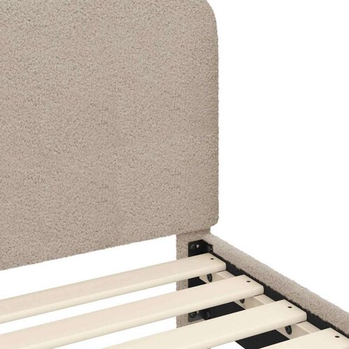  Okvir za krevet Svijetlo siva 90 x 190 cm Vuna Slike