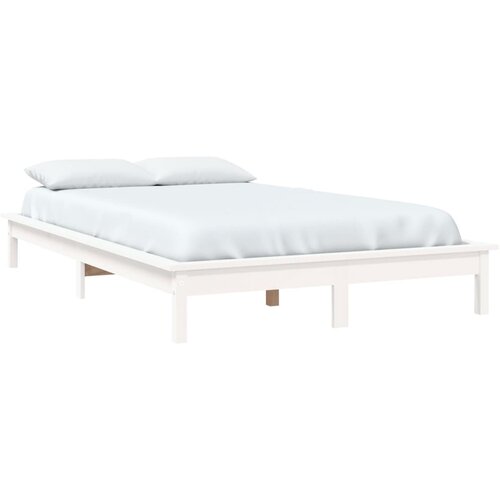  Okvir za krevet bijeli 120x200 cm od masivne borovine Slike