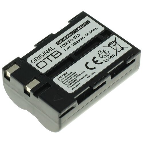 OTB baterija EN-EL3 za nikon D50 / D70 / D100, 1400 mah kompatibilnost s originalnom baterijom Slike