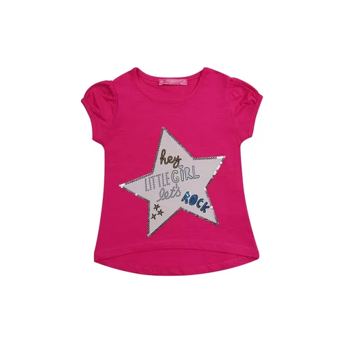 Fasardi T-shirt with a magenta star