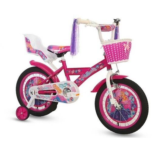 bicikl za decu princess 16'' - roze, 460142 Slike