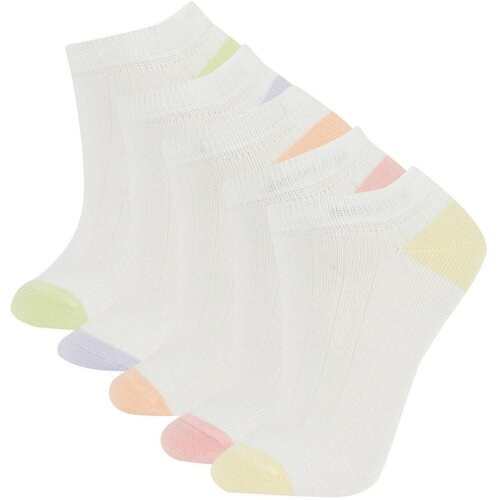 Defacto Women's 5-Piece Cotton Booties Socks Cene