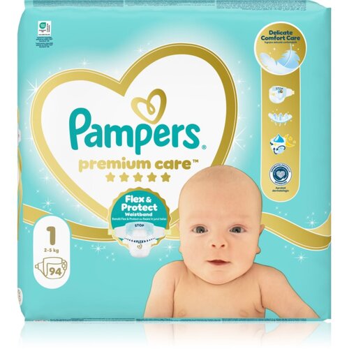 Pampers Premium Care Size 1 jednokratne pelene 2-5 kg 94 kom Slike