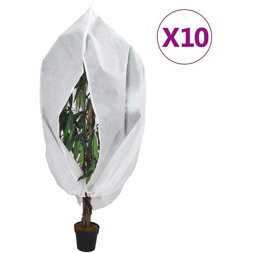  Koprena za rastline iz flisa z zadrgo 10 kosi 70 g/m&sup2; 1,2x1,8 m Cene