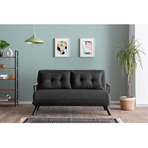 Atelier Del Sofa Dvosjed, Sando 2-Seater - Dark Grey Slike