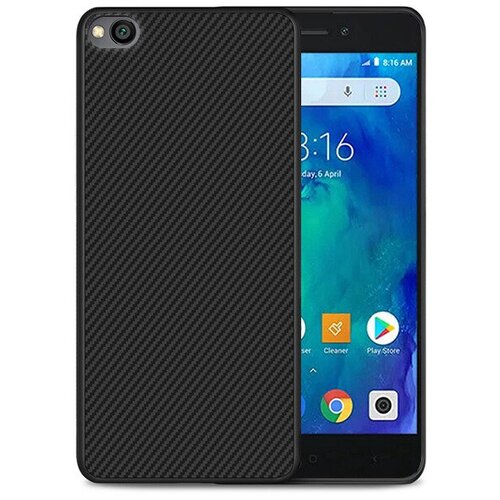  Gumijasti / gel etui Carbon Matte za Xiaomi Redmi Go - črni Cene