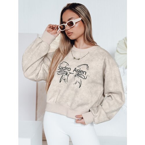 DStreet Bluza damska krótka oversize z motywem tie-dye DENVIS jasnoszara Cene