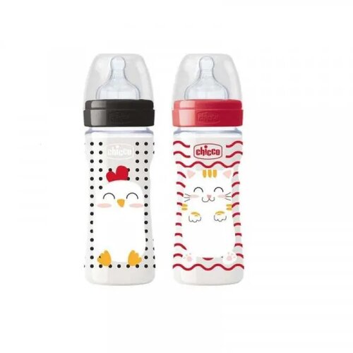 CHICCO CFL Plastična bočica 250ml, sil.duda, Popfriends Cene