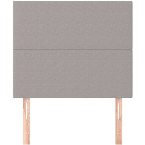  Uzglavlja 2 kom svjetlosiva 80x5x78/88 cm od tkanine Slike