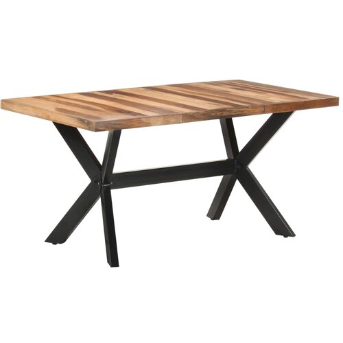 vidaXL Blagovaonski stol 160 x 80 x 75 cm od masivnog drva i šišama Cijene