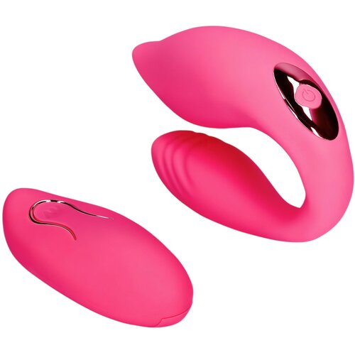 Shots Loveline - punjivi, radio vibrator za par (roza) Slike