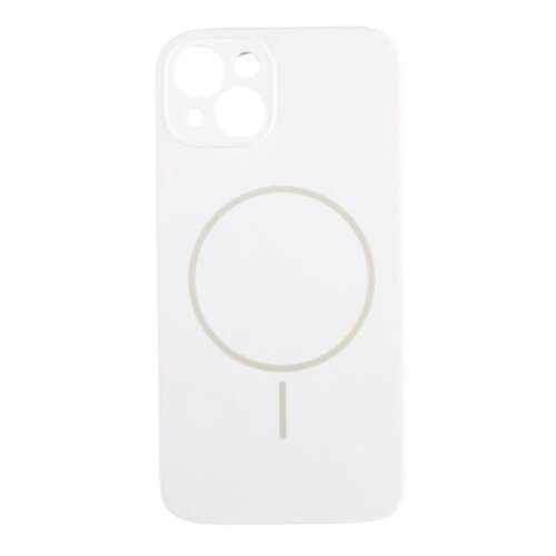 silikonska maska magsafe lux za iphone 15/ bela Slike