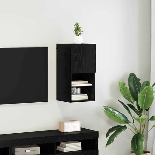 TV ormar za montažu na zid Zidne Crni hrast 30,5 x 30 x 60 cm Cene