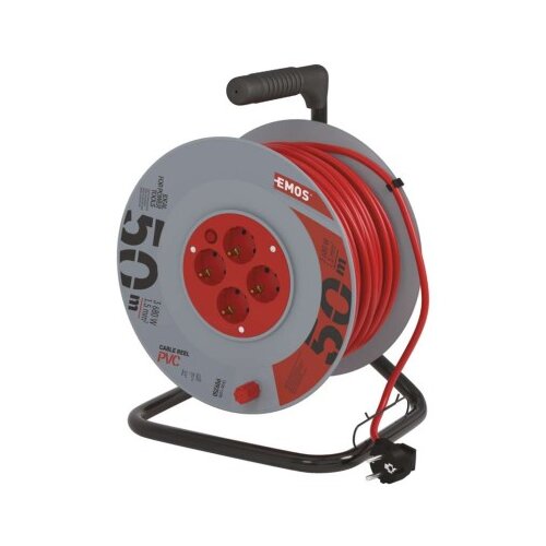  Kolutni podaljšek 50 m / 4 vtičnice / oranžni / PVC / 230 V / 1,5 mm2 Cene