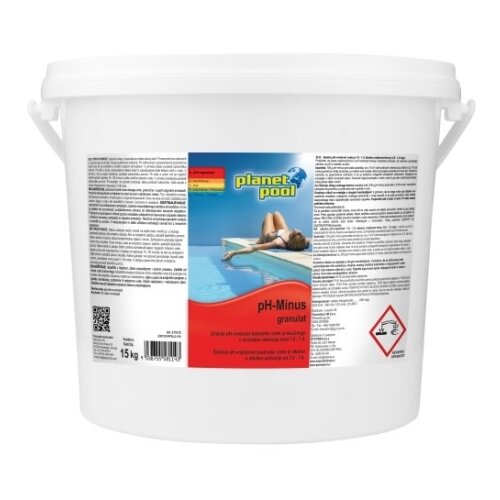  Granulat planet pool ph minus (15 kg) Slike