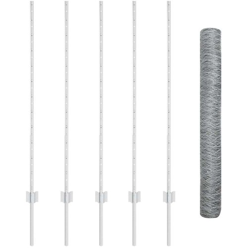  Stupovi za ogradu 10 kom U-kanal 120 cm Pocinčani čelik  Heksagonalna ograda 1 2x10 m Pocinčani čelik Cijene