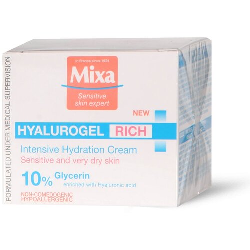 Mixa Hyalurogel Rich dnevna intenzivna hidratantna krema s hijaluronskom kiselinom 50 ml Cijene
