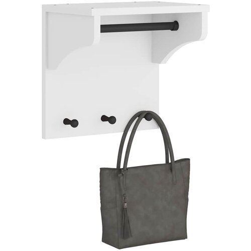 VidaXL Zidna vje&amp;scaron;alica za kapute SANDNES 43x30x42 cm puno drvo bor Slike