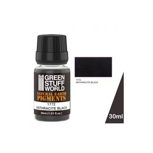 Green Stuff World paint pot - anthracite black pigments 30ml Cene