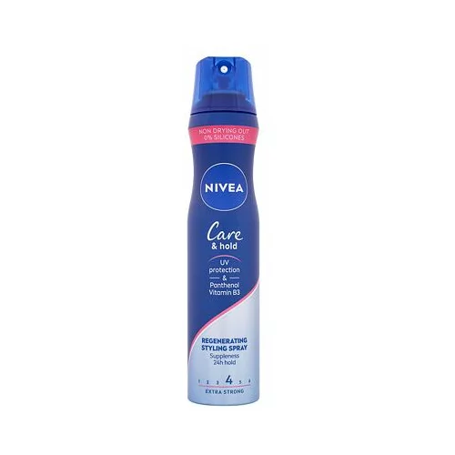 Nivea care & hold regenerating styling spray lak za kosu jaka fiksacija 250 ml