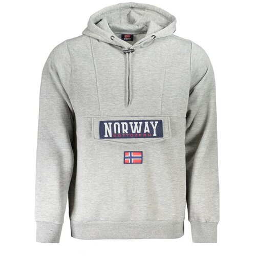 Norway 1963 Mu&amp;scaron;ka siva zip-up majica Slike