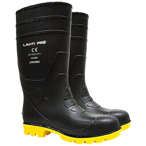 Tractel lahti pro Lahti čizme welling. crno&amp;amp;žute visoke pvc o4 sra br.40 Slike