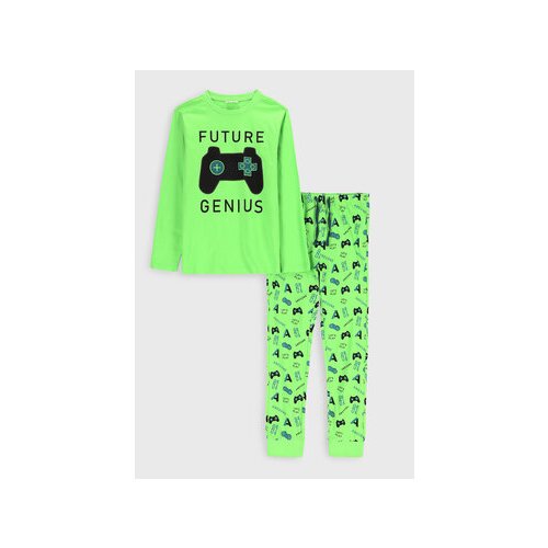 Coccodrillo Pižama ZC2448120PJS Zelena Regular Fit Slike