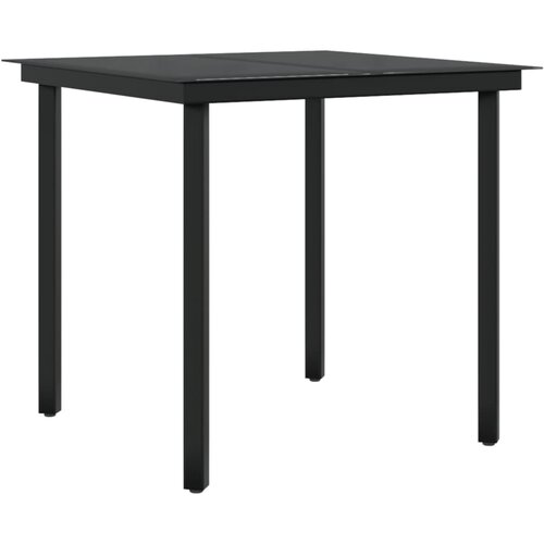 5-dijelni vrtni blagovaonski set s jastucima smeđi Smeđa Dužina stola 80 cm Slike