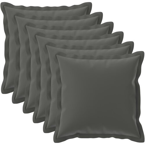  Presvlaka za jastuk 6 kom. HOUTEN Antracit 65 x 65 cm Poliester Cijene