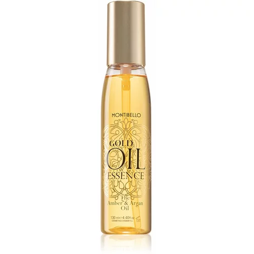 Montibello Gold Oil Amber & Argan Oil regeneracijsko in zaščitno olje za poškodovane lase in razcepljene konice z arganovim oljem 130 ml