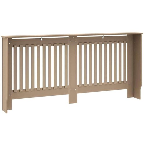 VidaXL pokrivač radijatora 2 pcs smeđa 172 x 19 x 81.5 cm Slike