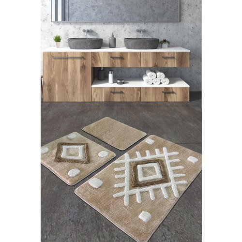 Wallity set 3 prostirke za kupatilo Krem Cene