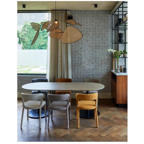 WOOOD Jedilna miza s hrastovo mizno plo&amp;scaron;čo 90x220 cm Tablo &amp;ndash; Slike