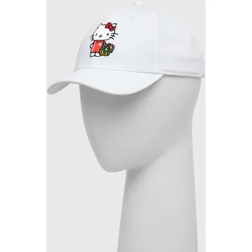 Adidas Otroška bombažna bejzbolska kapa x Hello Kitty bela barva